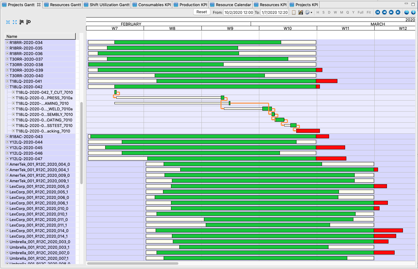 ORITAMES V2 6 2 Screenshot Graphical ProjectGantt