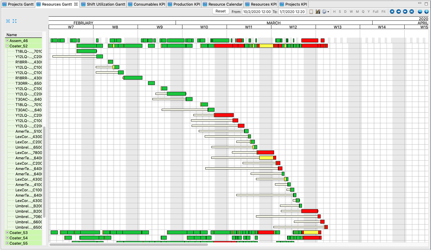 ORITAMES V2 6 2 Screenshot Graphical ResourceGantt Expanded